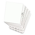 Back to School Sale | Avery 01422 11 in. x 8.5 in. 26-Tab V Avery Style Preprinted Legal Exhibit Side Tab Index Dividers - White (25/Pack) image number 5