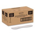 Cutlery | SOLO K6OW Style Setter Medium Weight Polypropylene Knife Cutlery - White (1000/Carton) image number 6