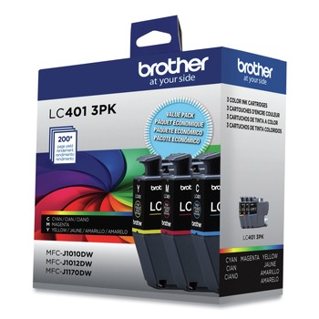 Brother LC4013PKS LC4013PKS 200 Page-Yield Ink - Cyan/Magenta/Yellow (3/Pack)