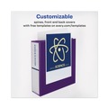 Binders | Avery 79813 3 Locking One Touch EZD Rings 4 in. Capacity 11 in. x 8.5 in. Heavy-Duty View Binder with DuraHinge - Purple image number 4