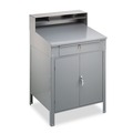 Office Desks & Workstations | Tennsco SR-58 34.5 in. x 29 in. x 53 in. Steel Cabinet Shop Desk - Medium Gray image number 1
