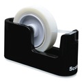 Back to School Sale! Save an additional 15%! | Scotch C-24 3 in. Core ABS Heavy Duty Weighted Desktop Tape Dispenser with One Roll of Tape - Black image number 0