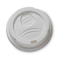 Just Launched | Dixie 9538DX 8 oz. Drink-Thru Hot Drink Cup Lids - White (1000/Carton) image number 0