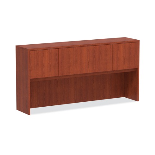 Office Desks & Workstations | Alera ALEVA287215MC Valencia Series 70.63 in. x 15 in. x 35.38 in. Hutch with Doors - Medium Cherry image number 0