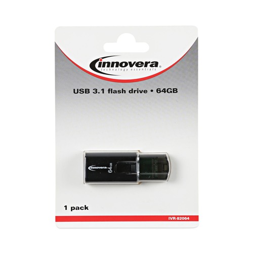 Office Electronics & Batteries | Innovera 82064 64 GB USB 3.0 Flash Drive image number 0
