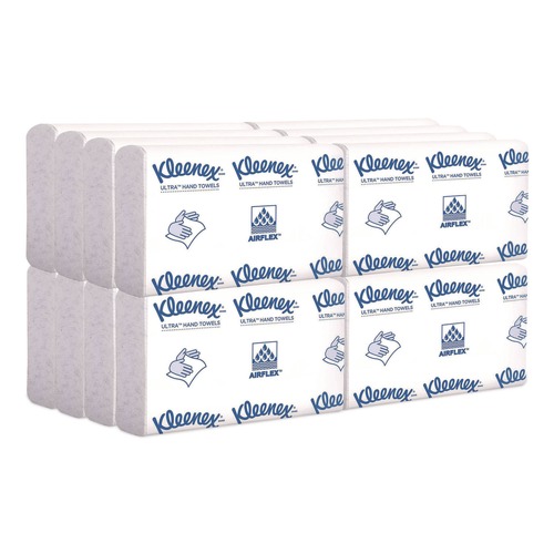 Paper Towels and Napkins | Kleenex 46321 2-Ply 8 in. x 9.4 in. Reveal Multi-Fold Towels - White (16/Carton) image number 0