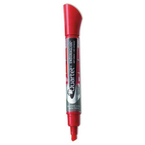 Just Launched | Quartet 5001-4MA Broad Chisel Tip EnduraGlide Dry Erase Marker - Red (1 Dozen) image number 0