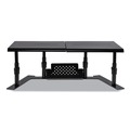 Office Electronics & Batteries | Allsop 31883 25.6 in. to 33.1 in. x 12.6 in. x 6.2 in. to 8.6 in. Supports 20 lbs. Shelf Metal Art Ergotwin Dual Monitor Stand - Black image number 1
