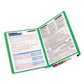 File Folders | Smead 25140 0.75 in. Expansion Heavyweight Colored End Tab 2-Fastener Folders - Letter Size/Green Exterior (50/Box) image number 2