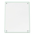 Mailroom Equipment | Deflecto 799693 Letter Insert Superior Image Beveled Edge Sign Holder - Clear/Green-Tinted Edges image number 1