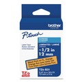 Tapes | Brother P-Touch TZEB31CS 0.47 in. x 26.2 ft. TZe Laminated Removable Label Tapes - Black on Orange image number 0