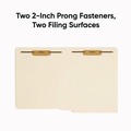 File Folders | Smead 34125 End Tab 11-pt Manila 2-Fastener Folders with Reinforced Straight Tabs - Letter Size/Manila Exterior (250/Box) image number 4