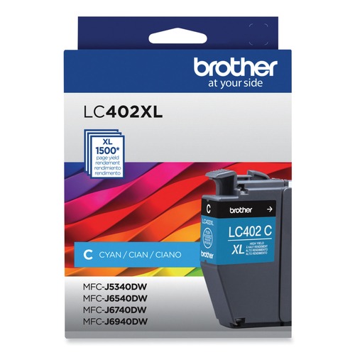 Ink & Toner | Brother LC402XLCS LC402XLCS 1,500 Page-Yield High-Yield Ink - Cyan image number 0