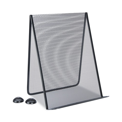 Back to School Sale | Universal UNV20027 9 in. x 8 in. x 11.63 in. Metal Mesh 35 Sheet Capacity Free Standing Document Holder - Black image number 0