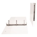 Binders | Universal UNV20748 11 in. x 8.5 in. 3 in. Capacity 3-Slant D-Ring View Binder - White image number 5
