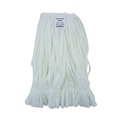  | Boardwalk BWK8002 Enviro Clean Looped Mop Head With Tailband - Medium, White (12/Carton) image number 7