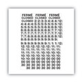 Floor Signs & Safety Signs | Cosco 098072 15 in. x 19 in. Business Hours Sign Kit - Red image number 3