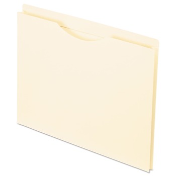 Pendaflex 22100EE 1 in. Expansion 2-Ply Letter Size Reinforced File Jackets - Manila (50/Box)