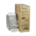 Food Trays, Containers, and Lids | Pactiv Corp. YCNW02052 2-Compartment 9 x 6 x 3.1 EarthChoice Vented Microwavable MFPP Plastic Hinged Lid Container - White (170/Carton) image number 0