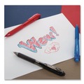 Pens | Pentel BK440-B Medium 1 mm Retractable WOW! Ballpoint Pen - Red Ink, Translucent Red/Red Barrel (1-Dozen) image number 4