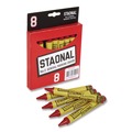 Arts & Crafts Supplies | Crayola 520002038 Staonal Marking Crayons, Red, 8/Box image number 1