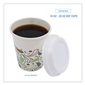 | Boardwalk BWKDEERHLIDW Deerfield Plastic Lids for 10 - 16 oz. Hot Cups - White (1000/Carton) image number 3