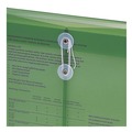 File Folders | Smead 89543 9.75 x 11.63 Open-End (Vertical) Poly String and Button Interoffice Envelopes - Transparent Green (5/Pack) image number 1