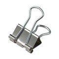 Back to School Sale | Universal UNV11240 Binder Clips with Storage Tub - Small, Silver (40/Pack) image number 1