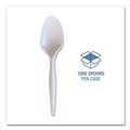 Cutlery | Boardwalk BWKSPOONWHPS Heavyweight Wrapped Polystyrene Teaspoon Cutlery - White (1000/Carton) image number 6