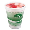  | Dart 12J16H 12 oz. Horizon Hot/Cold Foam Drinking Cups - Green/White (1000/Carton) image number 3