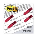 Page Flags | Post-it Flags 684-RDSH Arrow Message 0.5 in. Sign Here Page Flags in Dispenser - Red (80/Pack) image number 1