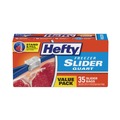 Food Service | Hefty 00R88079 7 in. x 8 in. 32 oz. Slider Stand and Fill Freezer Storage Bags - Clear (35/Box) image number 0