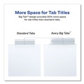 Back to School Sale | Avery 11223 Big Tab 11.13 in. x 9.25 in. 8-Tab Insertable Dividers - Clear Tabs/White (1-Set) image number 5
