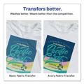 Just Launched | Avery 08938 8.5 in. x 11 in. Fabric Transfers - White (18/Pack) image number 3
