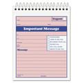 Retail Store Supplies | TOPS 4010 4.25 x 5.5 Two-Part Carbonless Telephone Message Book with Fax/Mobile Section image number 1
