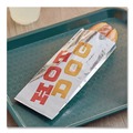 Just Launched | Bagcraft 300455 "Hot Dog" Label 3.5 in. x 8.5 in. Foil Single-Serve Bags - Silver (1000/Carton) image number 3