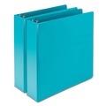 File Folders | Samsill U86677 Earth's Choice 11 in. x 8.5 in. 2 in. Capacity 3 Rings Plant-Based Durable Fashion View Binder - Turquoise (2/Pack) image number 0