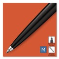 Pens | Parker 2096873 0.7 mm Medium Jotter Retractable Ballpoint Pen - Blue Ink, Black/Chrome Barrel image number 2