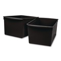 Boxes & Bins | Storex 71130U06C Wide Book Bin, 3.82 gal, 9.2-in x 14.5-in x 7-in, Black, 6/Pack image number 5