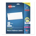 Labels | Avery 05267 Easy Peel Laser Printer 0.5 in. x 1.75 in. Address Labels with Sure Feed Technology - White (80/Sheet, 25 Sheets/Pack) image number 0