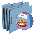 File Folders | Smead 12040 0.75 in. Expansion Top Tab Colored 2-Fastener Folders - Letter Size/Blue Exterior (50/Box) image number 3