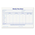 Notebooks & Pads | TOPS 30071 8.5 x 5.5 One-Part (No Copies) Weekly Time Sheets (200/Pack) image number 1