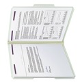 File Folders | Smead 14931 1 in. Expansion Recycled Pressboard Folders with 2 SafeSHIELD Fasteners - Letter Size/Gray-Green (25/Box) image number 3