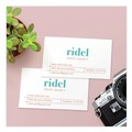 Copy & Printer Paper | Avery 05881 2 in. x 3.5 in. Color Laser Print-to-the-Edge Microperf Business Cards with Sure Feed Technology - White (160/Pack) image number 1