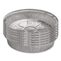  | Handi-Foil 204725 24 oz. 7 in. Diameter Round Aluminum Container - Silver (500/Carton) image number 1