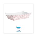 Just Launched | Boardwalk BWK30LAG500 5 lbs. Capacity Paper Food Baskets - Red/White (500/Carton) image number 5