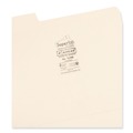 File Folders | Smead 10395 0.75 in. Expansion 1/3-Cut SuperTab Reinforced Guide Height Top Tab Folders - Letter Size/Manila (100/Box) image number 3
