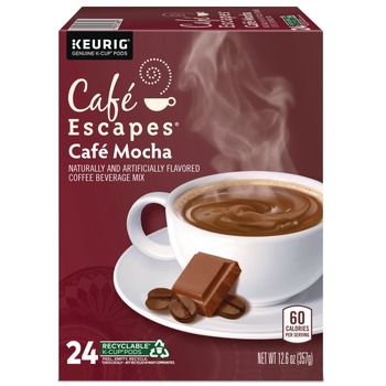 Cafe Escapes 5000330123 K-Cups - Mocha (24/Box)