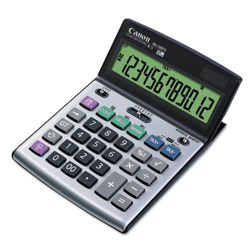 Calculators | Canon 8507A010 12-Digit LCD BS-1200TS Desktop Calculator image number 0