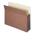 File Folders | Smead 73224 3.5 in. Expansion Drop Front File Pockets - Letter Size/Redrope (25/Box) image number 3
